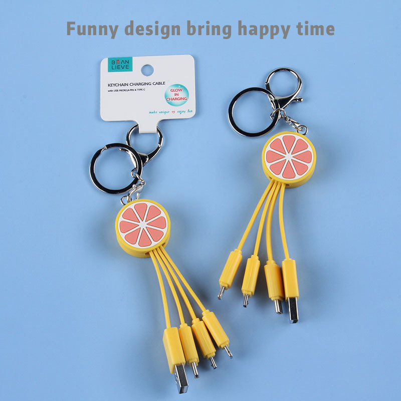 Grapefruit 3 In 1 Charging Cable