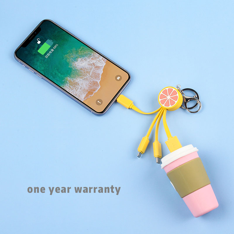 Grapefruit 3 In 1 Charging Cable