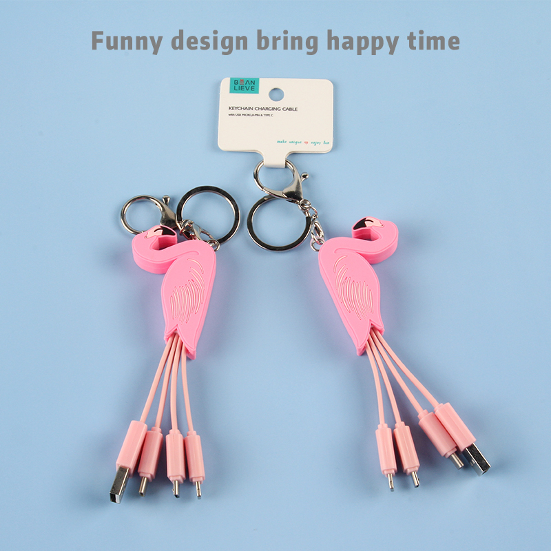 Flamingo 3 In 1 Charging Cable