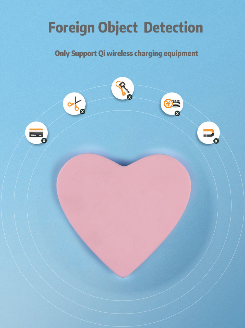 Love Heart Shaped Wireless Charger
