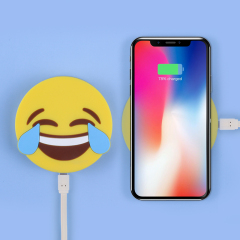 Emoji Laughing Crying Face Wireless Charger