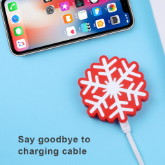 Red Snowflake Wireless Charger