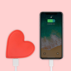 Love Heart Shaped USB Power Bank