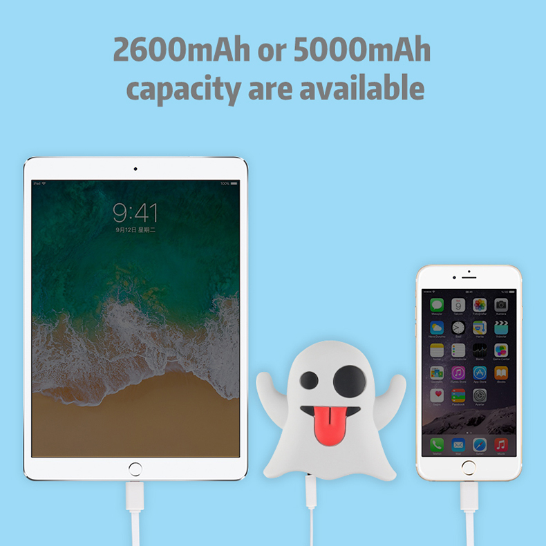 Emoji Ghost USB Power Bank