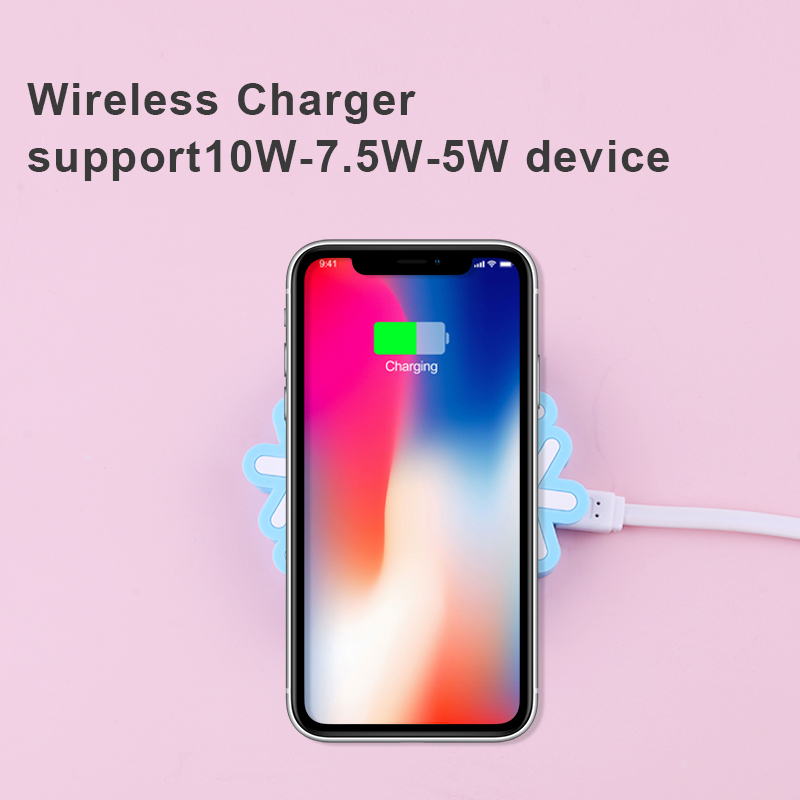 Blue Snowflake Wireless Charger