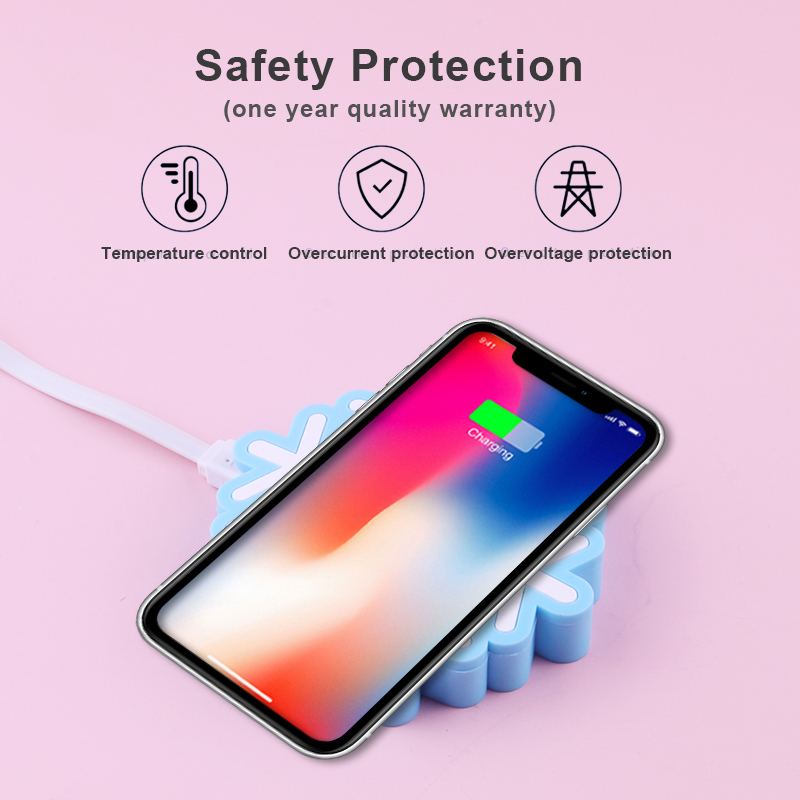 Blue Snowflake Wireless Charger