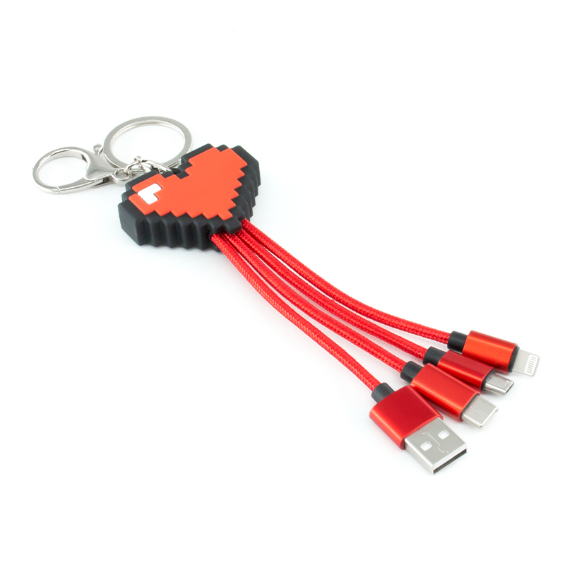 Pixel Love Nylon 3 In 1 Charging Cable