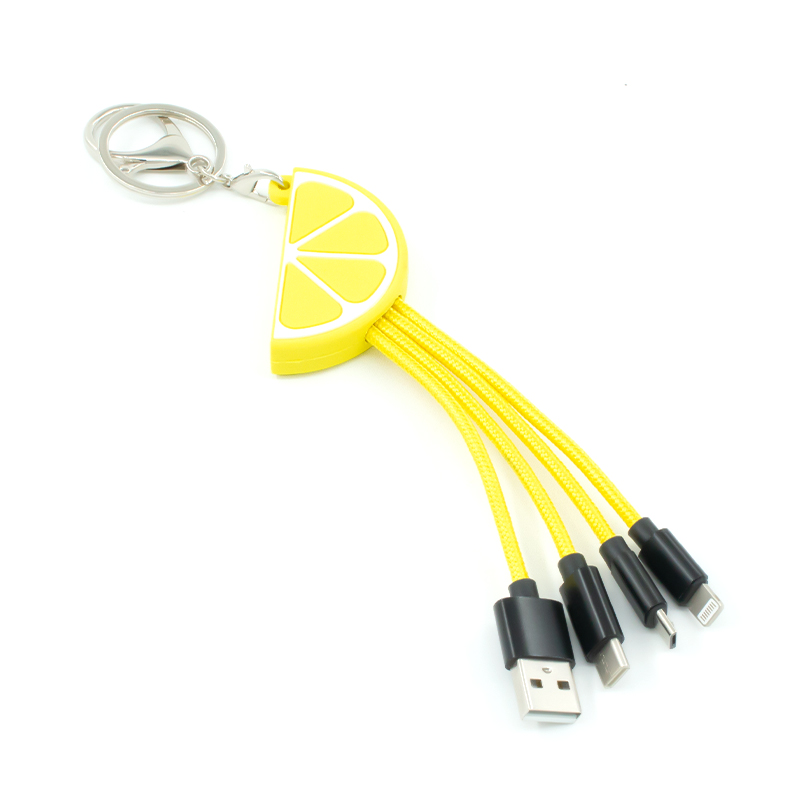 Lemon Nylon 3 In 1 Charging Cable