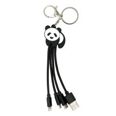 Panda Nylon 3 In 1 Charging Cable