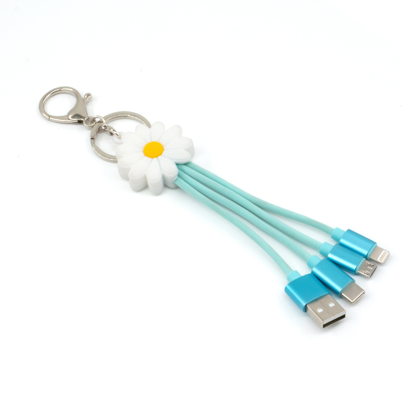Daisy Fabric 3 In 1 Charging Cable