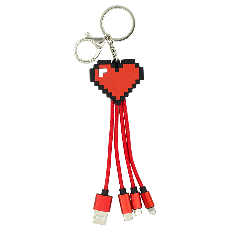 Pixel Love Nylon 3 In 1 Charging Cable