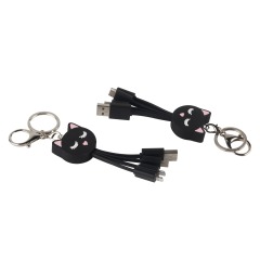 Black Cat 3 In 1 Charging Cable