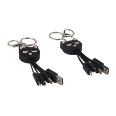 Black Cat 3 In 1 Charging Cable