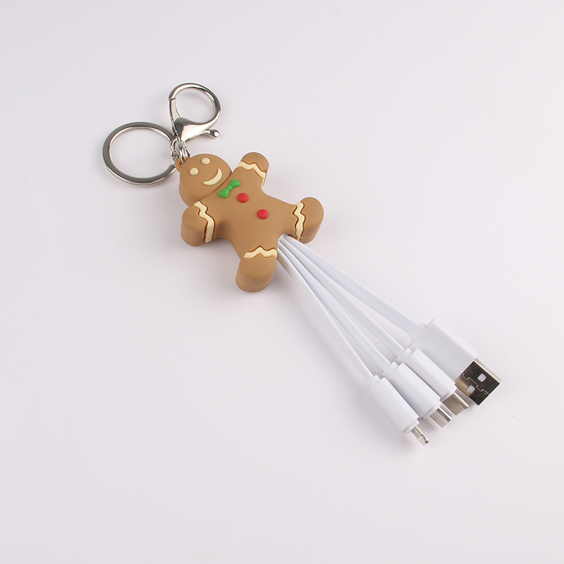 Gingerbread Man 3 In 1 Charging Cable