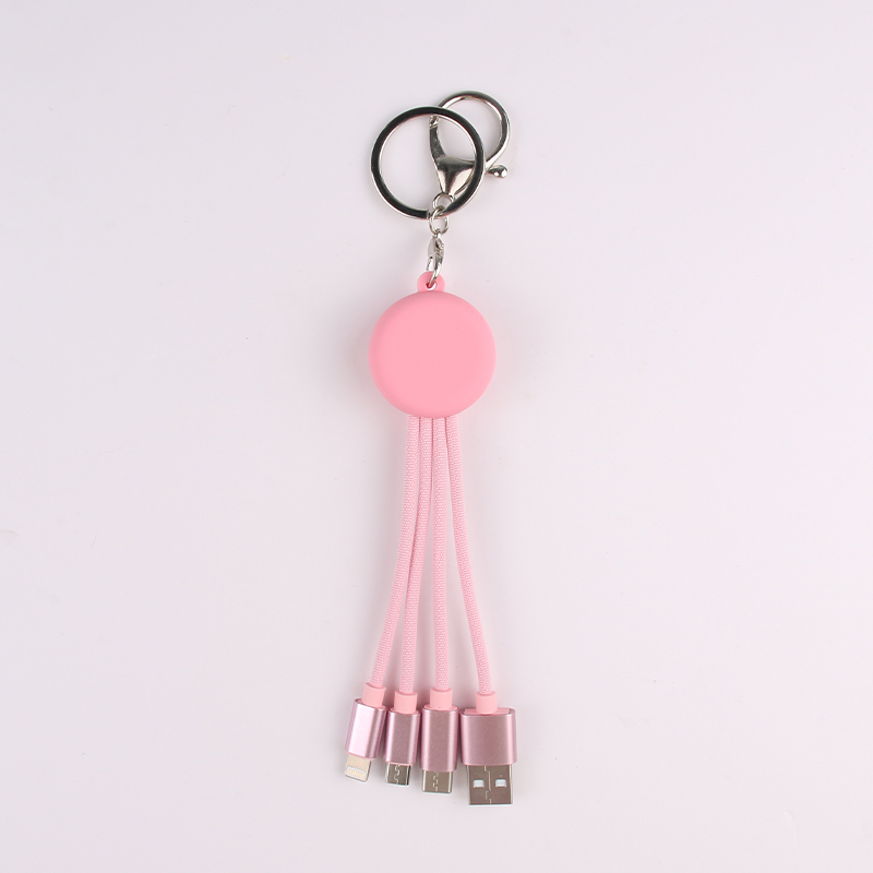 Donut Fabric 3 In 1 Charging Cable