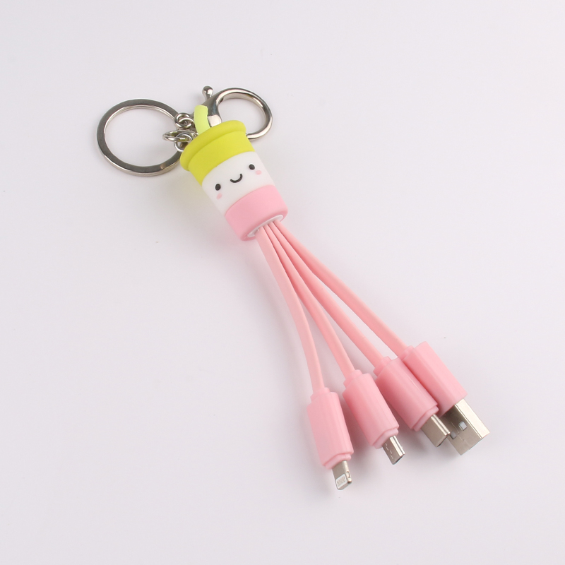 Cute Cup 3 In 1 Charging Cable
