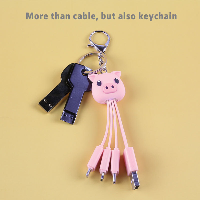 Pig 3 In 1 Charging Cable