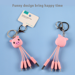 Pig 3 In 1 Charging Cable
