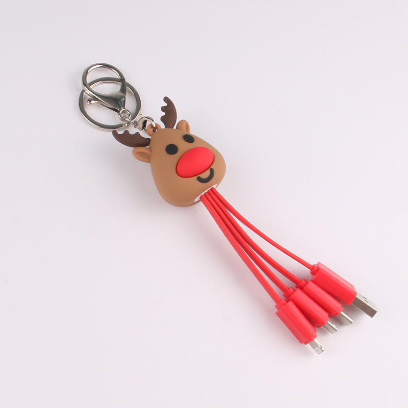 Christmas Reindeer 3 In 1 Charging Cable