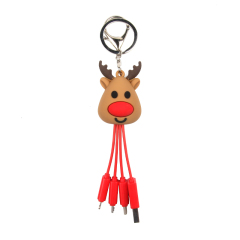 Christmas Reindeer 3 In 1 Charging Cable