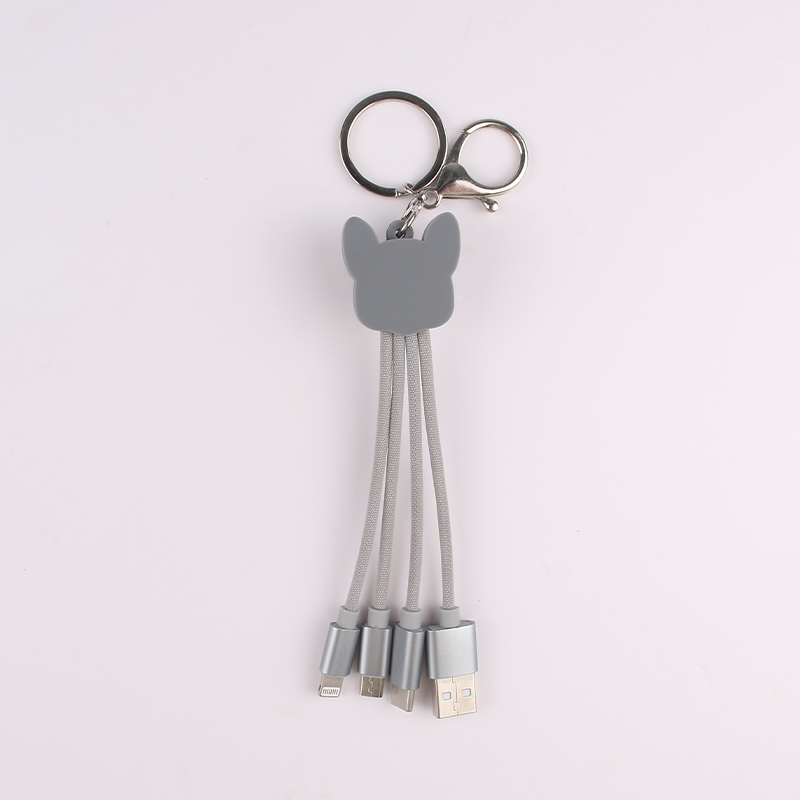 Bulldog Fabric 3 In 1 Charging Cable