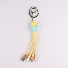 Fries Fabric 3 In 1 Charging Cable