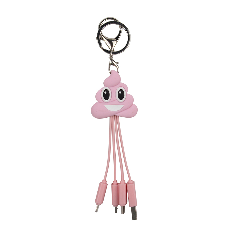 Emoji Poo 3 In 1 Charging Cable