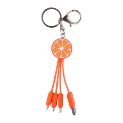 Orange 3 In 1 Charging Cable