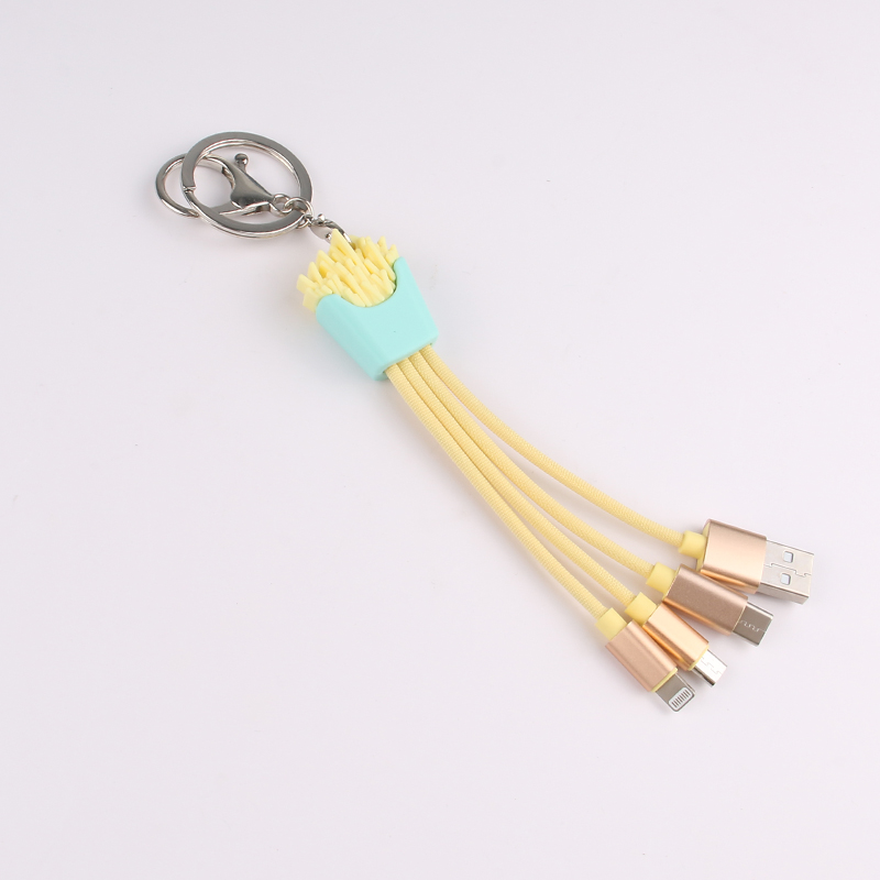 Fries Fabric 3 In 1 Charging Cable