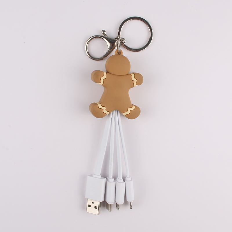 Gingerbread Man 3 In 1 Charging Cable