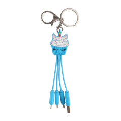 Unicorn Cupcake 3 In 1 Charging Cable