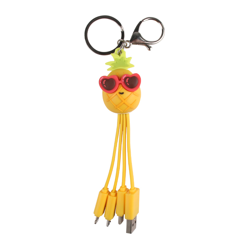 Cool Pineapple 3 In 1 Charging Cable