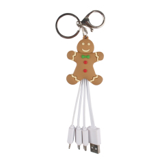 Gingerbread Man 3 In 1 Charging Cable