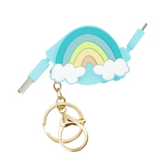 Rainbow Retractable Charging Cable