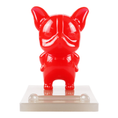 Red Color Bulldog Phone Holder