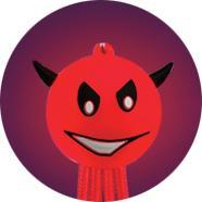 LED Red Demon Nylon 6 In 1 Charging Cable