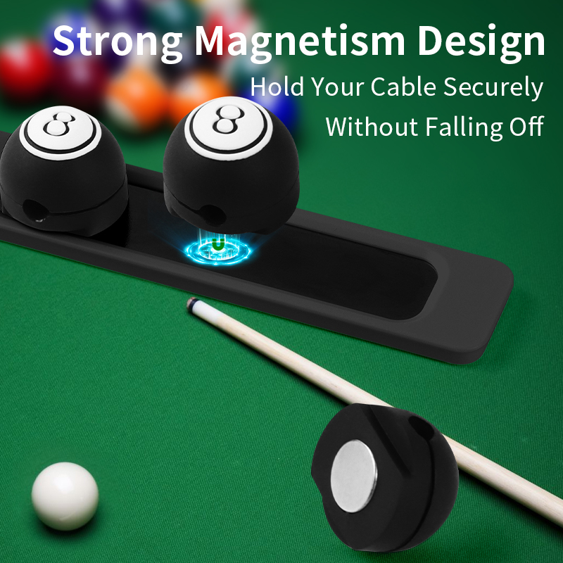 Tiktok Hot Sale Billiards Shape Desktop Management Cable Clip Cord Holder Multipurpose Magnetic Cable Organizer