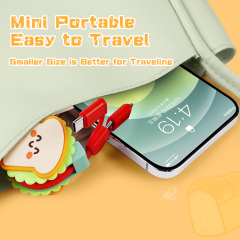 Cute Toast 3 In 1 Retractable Charging Cable