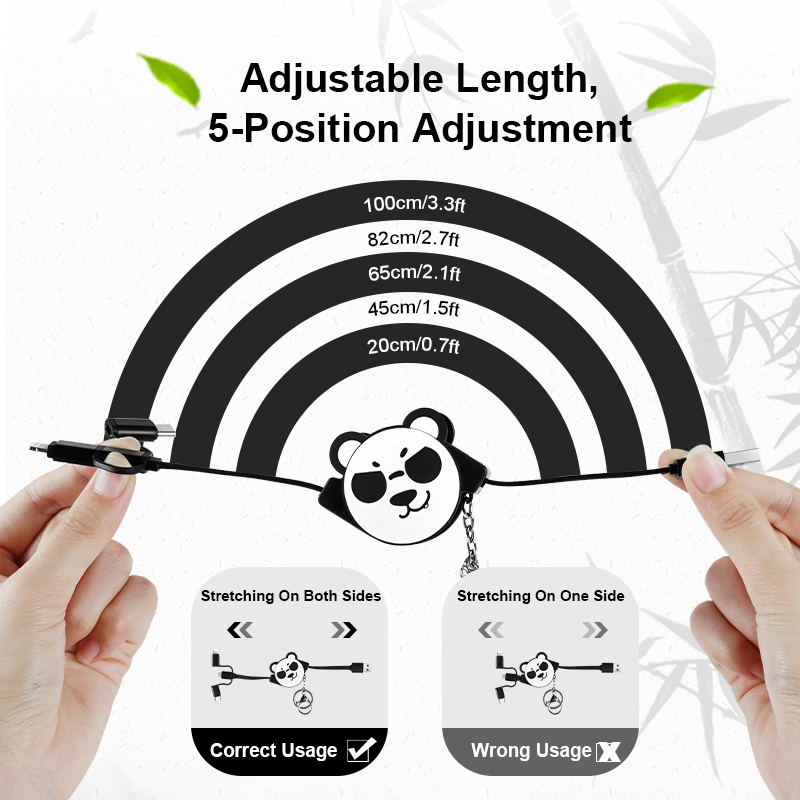 Cool Panda Retractable Charging Cable