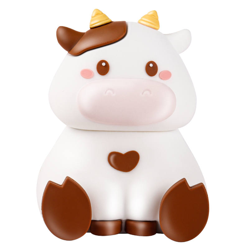 Cute Children Girl Boy Cow Wireless Speaker Phone Holder Animal Cartoon Small Milk Cow Portable Wireless Speaker