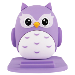 New Product Ideas 2025 Phone Stand Portable PVC 3D Model Cartoon Lucky Owl Birds Universal Mobile Phone Holder