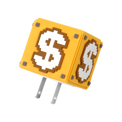 Creativity Design Game Dollar Travel 20W Wall Charger Plug