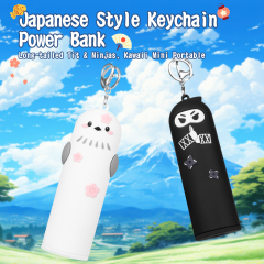 Japanese Style Long-tailed Tit Ninja Power Bank Portable Mini Keychain Power Bank