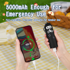 Japanese Style Long-tailed Tit Ninja Power Bank Portable Mini Keychain Power Bank