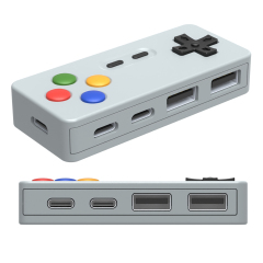 Novelty Desktop Game Console USB HUB Computer Docking Station 2.0 Data Transfer 4 Port Type C USB HUB