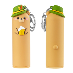 Germany Bear Power Bank 5000mAh Mini Portable Charger with Type-C USB-A Cute Gift for Kids Keychain Power Bank