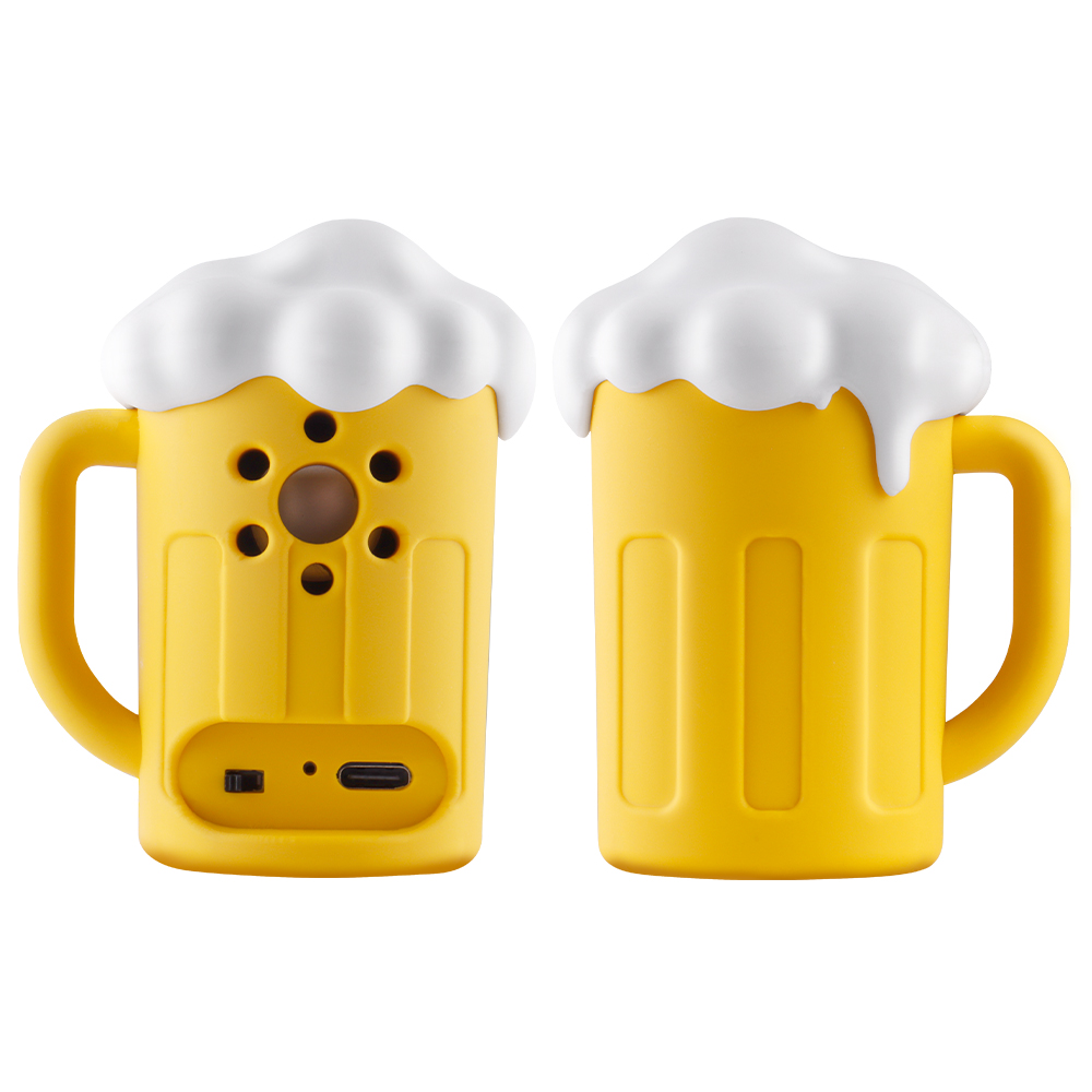 Oktoberfest Hot Sale Beer Mug Speaker Outdoor Mini Portable Wireless Speaker Gift for Beer Lovers