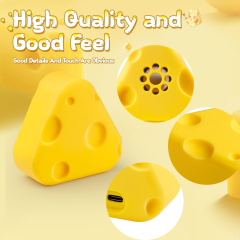 Perfect for Gift Cute Cheese Wireless Bluetooth Speaker HD Bass Outdoor Portable Mini TWS Wireless Bluetooth Speaker