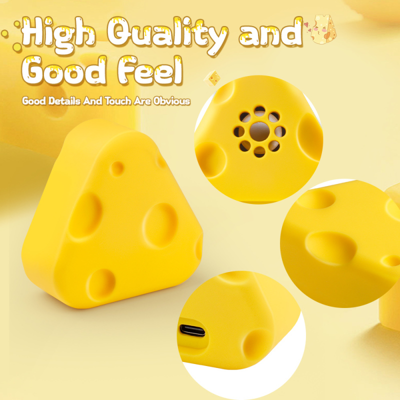 Perfect for Gift Cute Cheese Wireless Bluetooth Speaker HD Bass Outdoor Portable Mini TWS Wireless Bluetooth Speaker