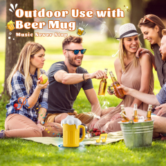 Oktoberfest Hot Sale Beer Mug Speaker Outdoor Mini Portable Wireless Speaker Gift for Beer Lovers
